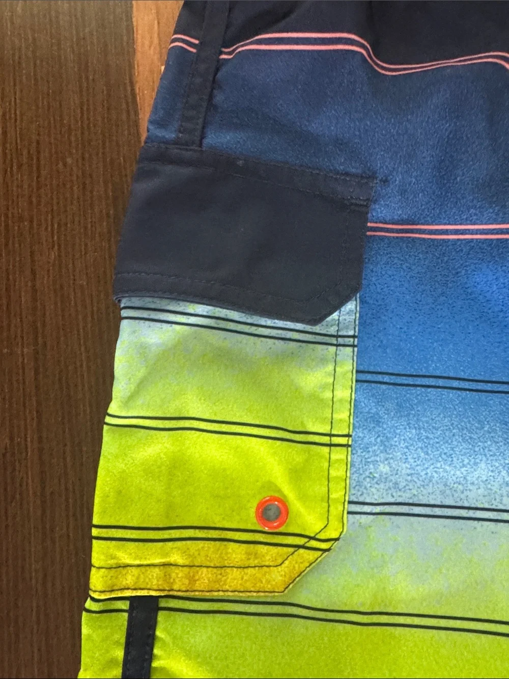 Wonder Nation boys colorful swim trunks size XXL.
